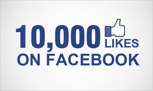 10,000 Facebook likes